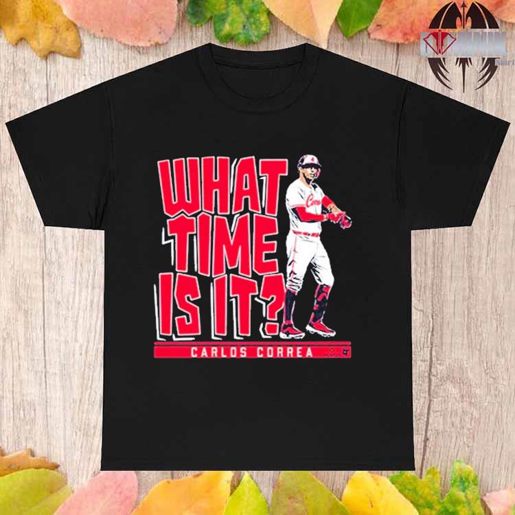 Official carlos Correa What Time Is It Minnesota T-Shirts, hoodie, tank  top, sweater and long sleeve t-shirt