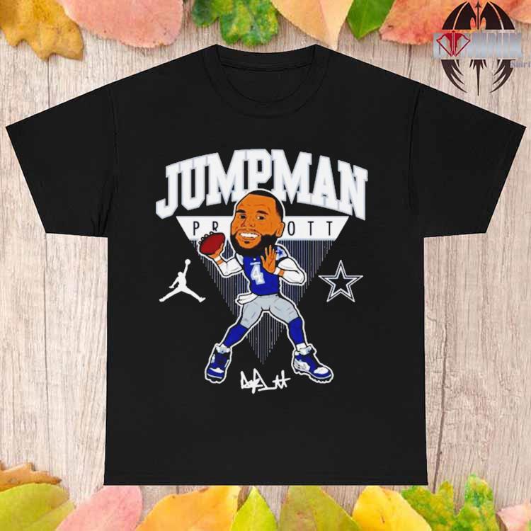 Dak Prescott Dallas Cowboys Jordan Brand Head Graphic T-shirt