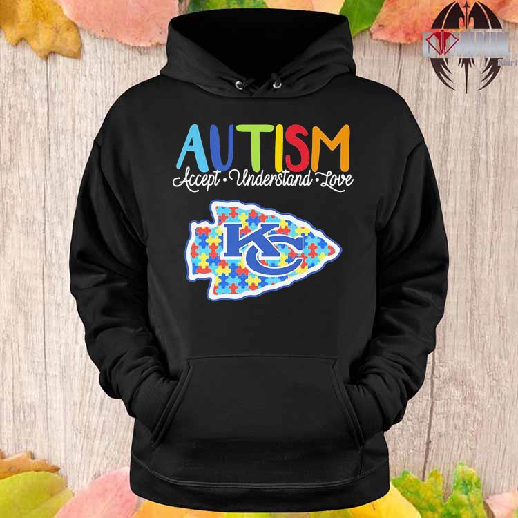 Kansas City Chiefs NFL Special Autism Awareness Design Hoodie T