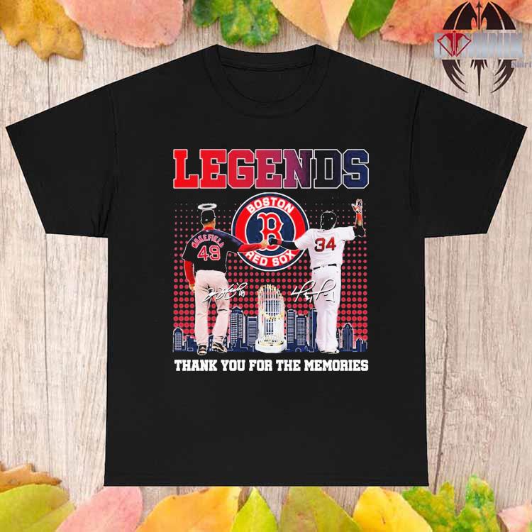 Official Legends Boston Red Sox Thank You For The Memories 2023 T-Shirt,  hoodie, sweater, long sleeve and tank top