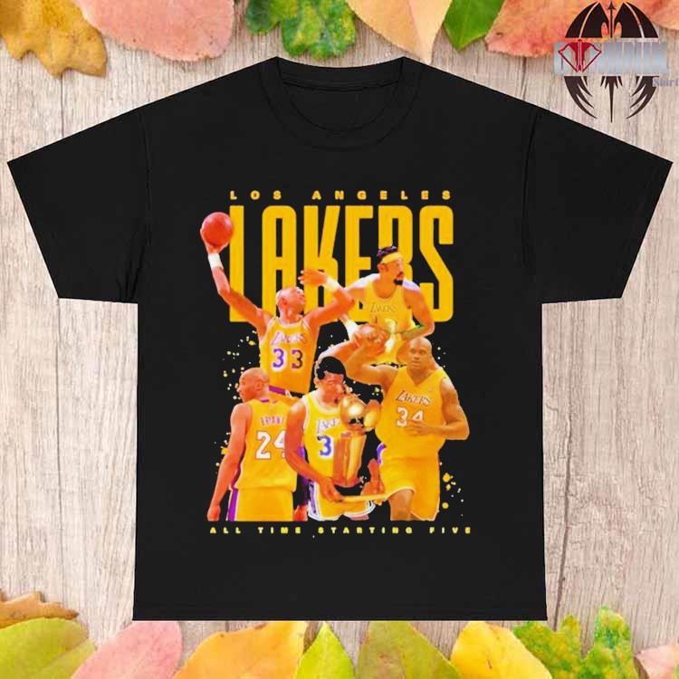 Los Angeles Lakers All Time Starting Five 2023 Shirt - Peanutstee