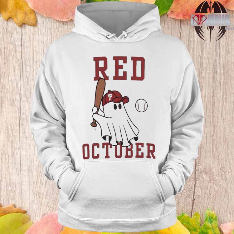 Phillies Philly Red October Cute Ghost T-shirt, hoodie, longsleeve,  sweatshirt, v-neck tee